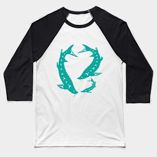 SturgeonFam Turquoise Baseball T-Shirt